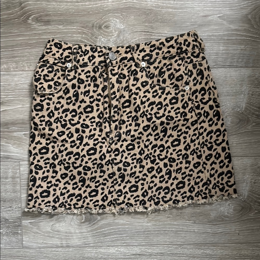 Leopard Print Skirt